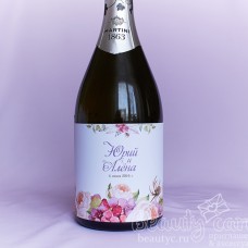 Украшение на шампанское "Цветение весны"